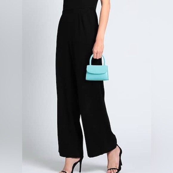 BY FAR croc embossed leather mini turquoise bag with removable strap & dust bag - Picture 7 of 7